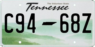 TN license plate C9468Z