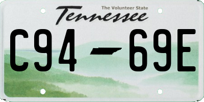 TN license plate C9469E