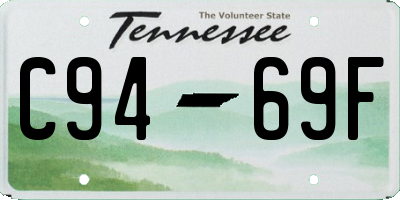 TN license plate C9469F