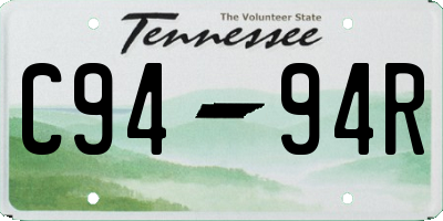 TN license plate C9494R