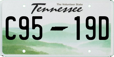 TN license plate C9519D