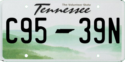 TN license plate C9539N