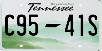 TN license plate C9541S