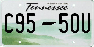 TN license plate C9550U