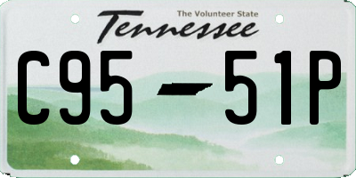 TN license plate C9551P