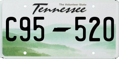 TN license plate C9552O
