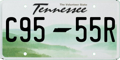 TN license plate C9555R