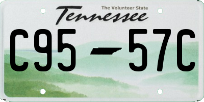 TN license plate C9557C
