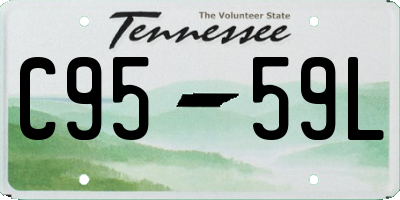TN license plate C9559L