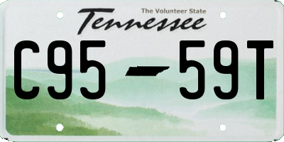 TN license plate C9559T