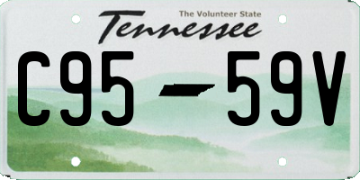 TN license plate C9559V