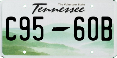 TN license plate C9560B