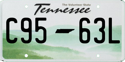 TN license plate C9563L