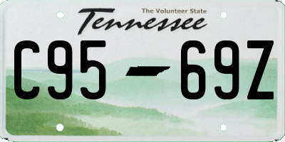 TN license plate C9569Z