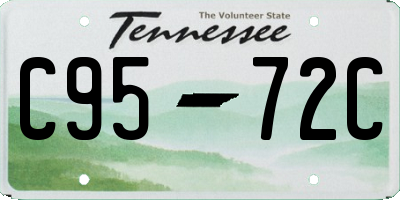 TN license plate C9572C
