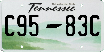TN license plate C9583C