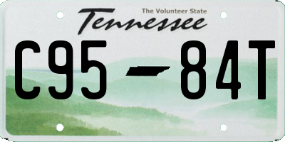 TN license plate C9584T