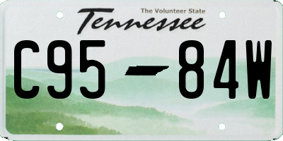 TN license plate C9584W