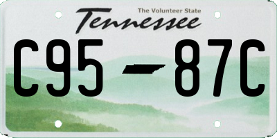 TN license plate C9587C