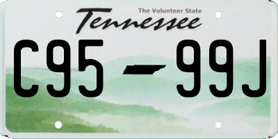 TN license plate C9599J
