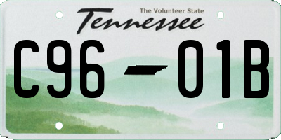 TN license plate C9601B