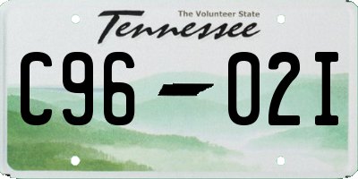 TN license plate C9602I