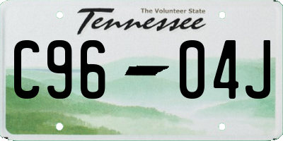 TN license plate C9604J