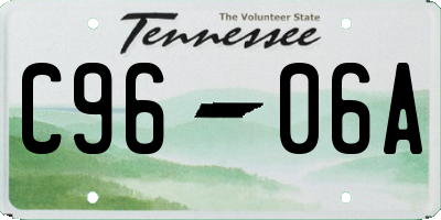 TN license plate C9606A