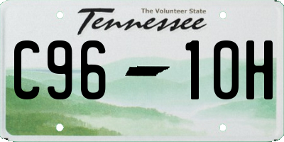 TN license plate C9610H