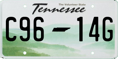 TN license plate C9614G