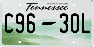 TN license plate C9630L