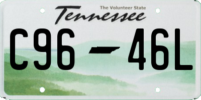 TN license plate C9646L