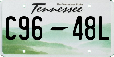TN license plate C9648L