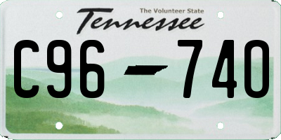 TN license plate C9674O