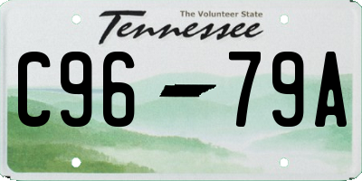 TN license plate C9679A