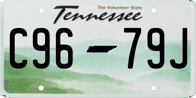 TN license plate C9679J