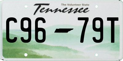 TN license plate C9679T