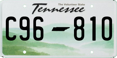 TN license plate C9681O