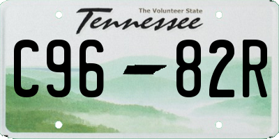 TN license plate C9682R