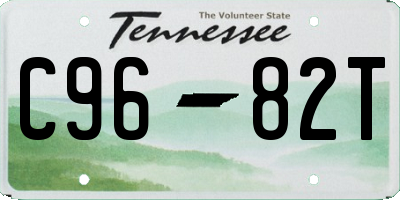 TN license plate C9682T
