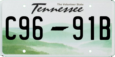 TN license plate C9691B