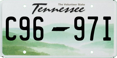 TN license plate C9697I