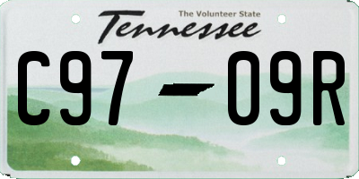 TN license plate C9709R