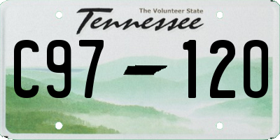 TN license plate C9712O