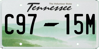 TN license plate C9715M