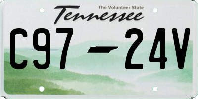 TN license plate C9724V