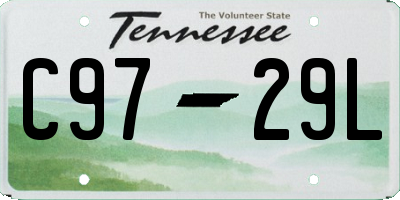 TN license plate C9729L