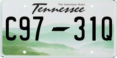 TN license plate C9731Q