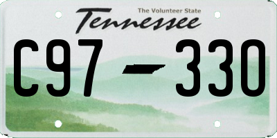 TN license plate C9733O