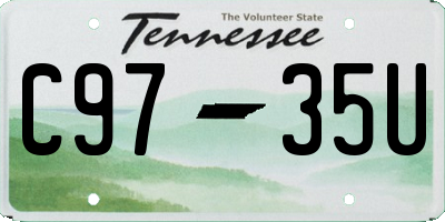 TN license plate C9735U